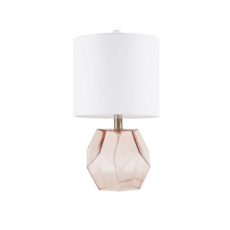 Bella Table Lamp (Includes LED Light Bulb) Pink: 510 Design, Modern Bedside Lighting with Drum Shade