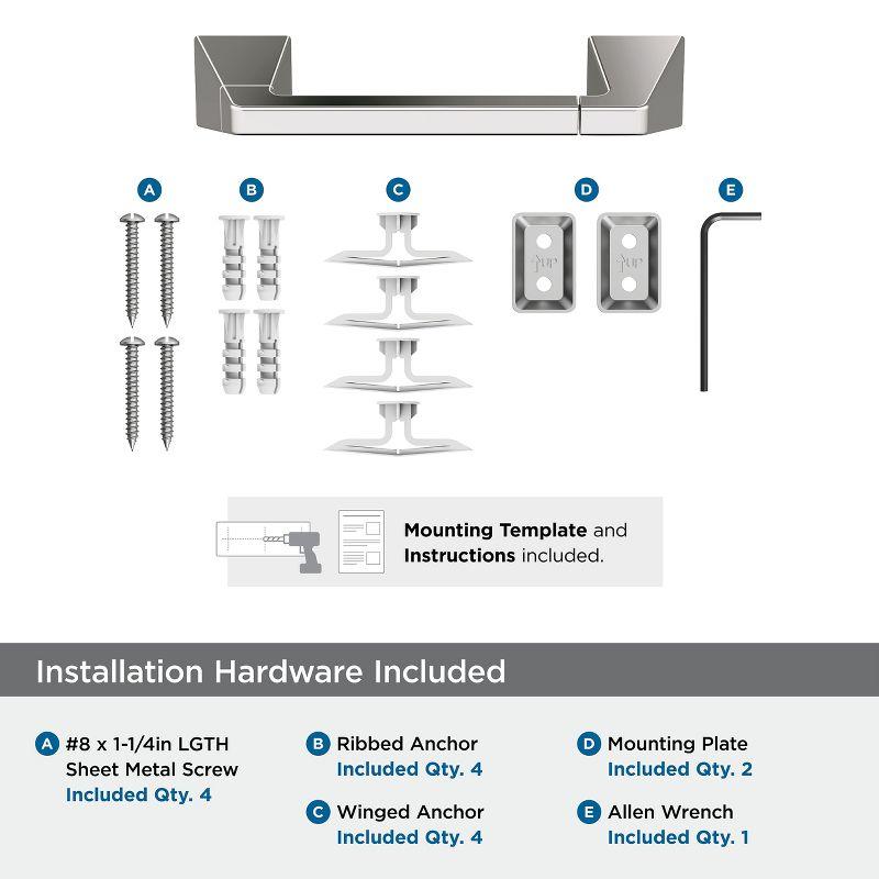 Amerock Blackrock Polished Nickel Pivoting Double Post Tissue Holder