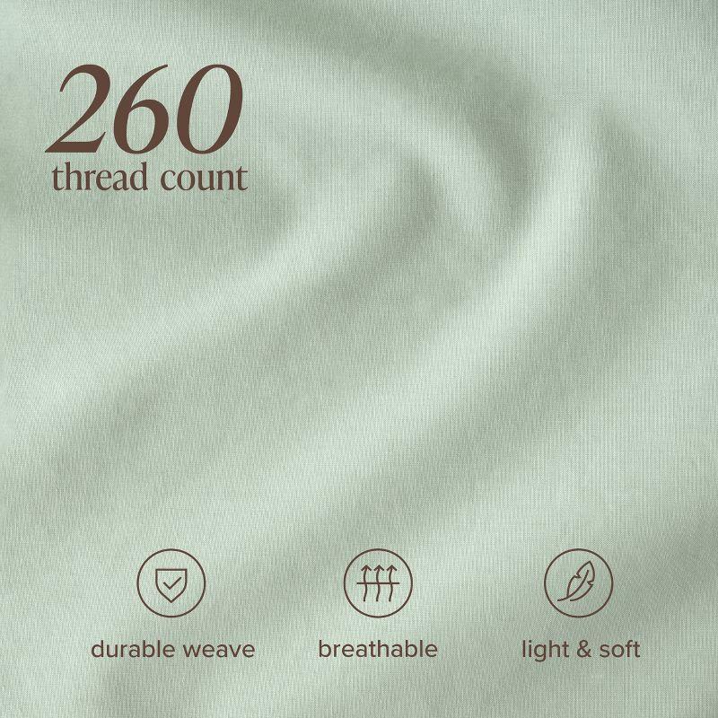 Bare Home 100% Cotton Percale Sheet Set