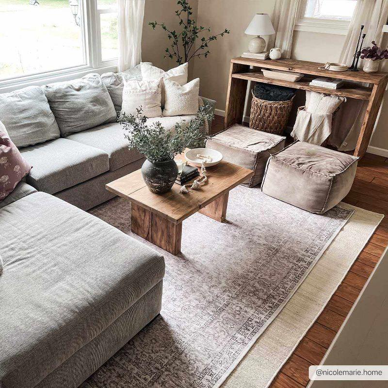 Hauteloom Runner Area Rug   Beige