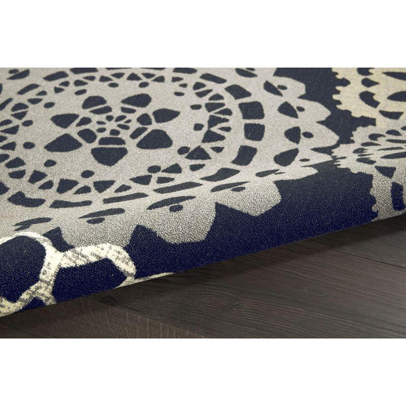 Waverly Sun N Shade SND72 Black Indoor/Outdoor Area Rug