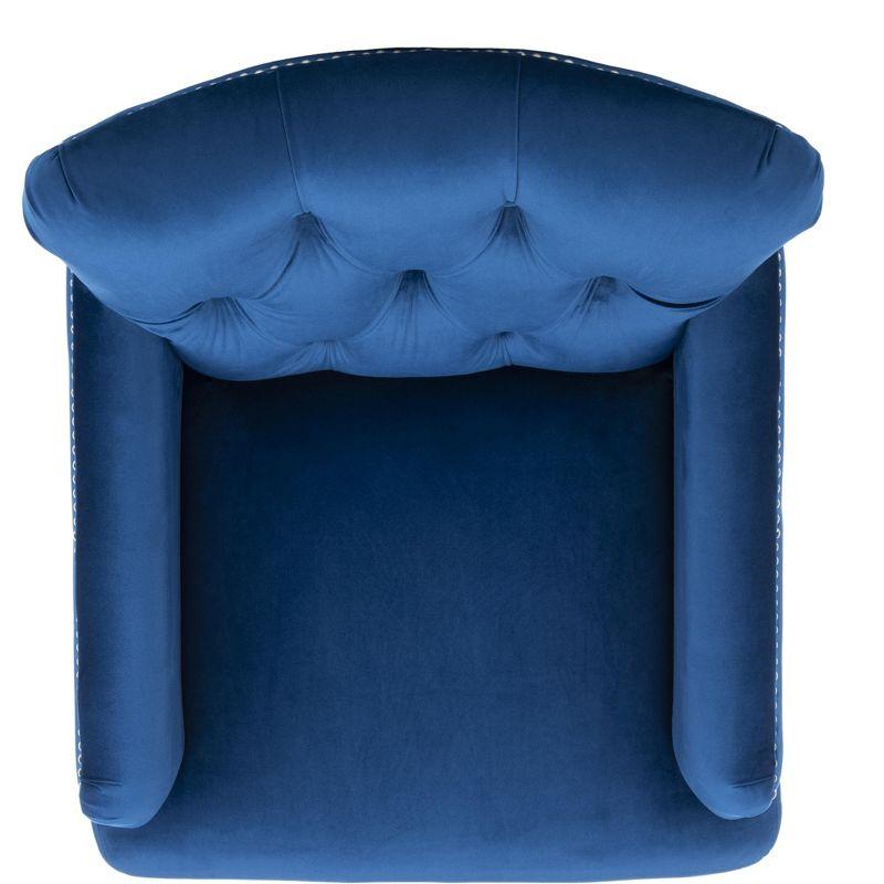 Colin Chair - HUD8212 - Navy/Espresso - Safavieh