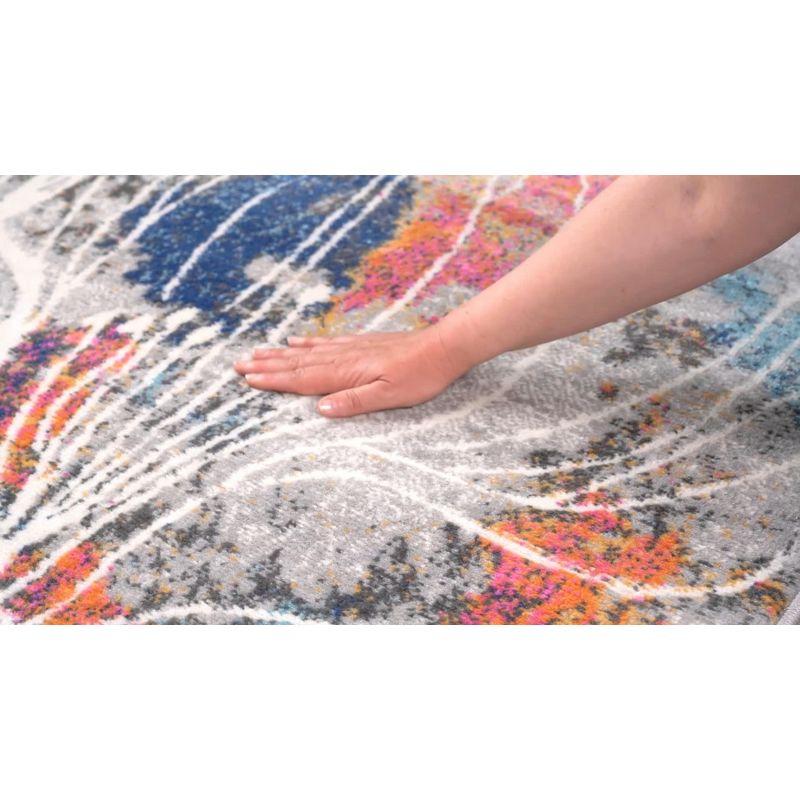 World Rug Gallery Large Floral Distressed Stain Resistant Soft Area Rug