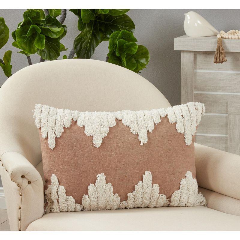 Saro Raissa Collection Cotton Throw Pillow