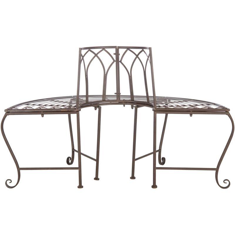 Abia Tree Bench - Outdoor - PAT5018 - Rustic Brown - Safavieh