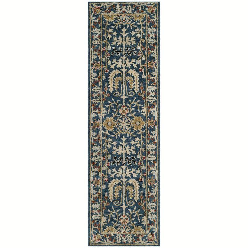 Antiquity AT64 Hand Tufted Accent Rug - Dark Blue/Multi - 2'3"x4' - Safavieh.