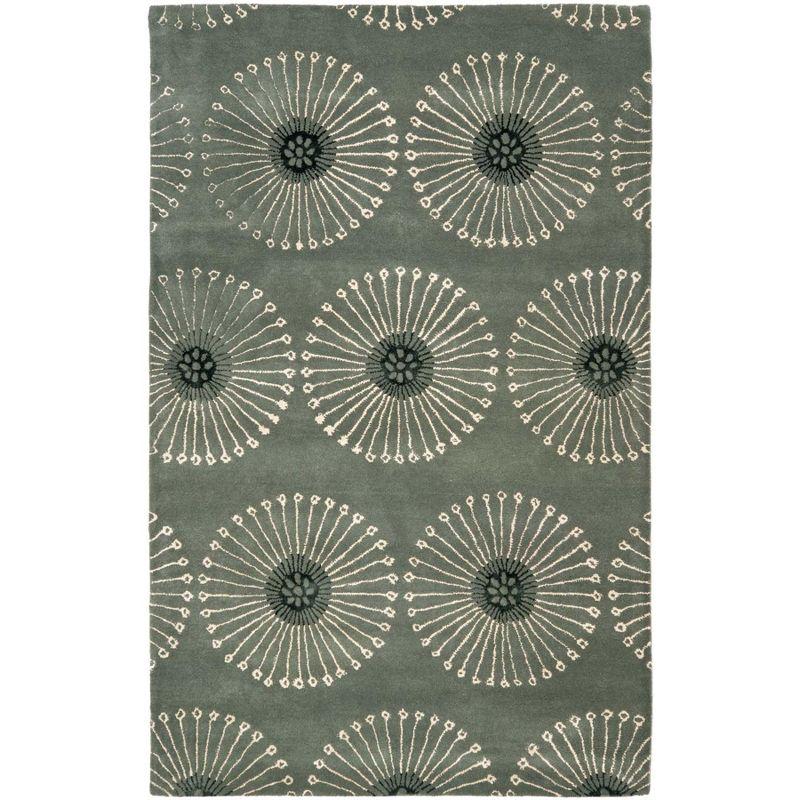 Soho SOH821 Hand Tufted Indoor Accent Rug - Grey/Ivory - 3'6"x5'6" - Safavieh.