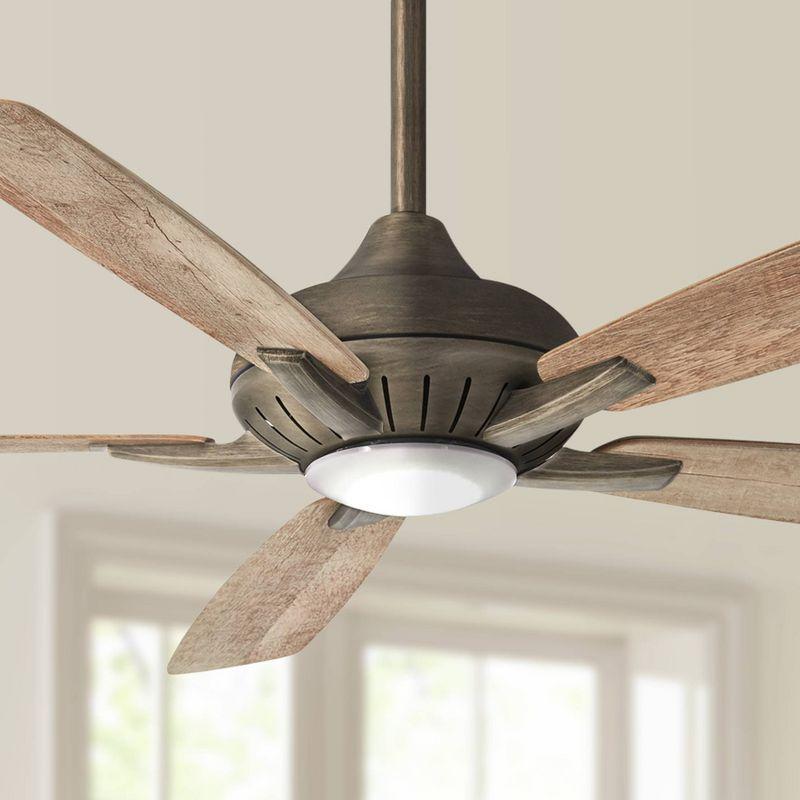 60" Minka Aire Modern Indoor Ceiling Fan with LED Light Remote Control Heirloom Bronze for Living Room Bedroom Family Dining Home