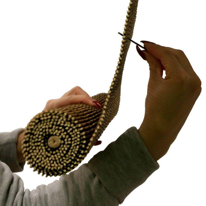 36" x 72" Outdoor Imperial Matchstick Rayon from Bamboo Cord-Free Natural Rollup Blinds Fruitwood - Radiance: Light Filtering, Spot Clean