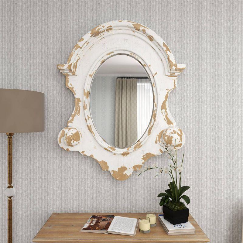 Halma Solid Wood Arch Wall Mirror