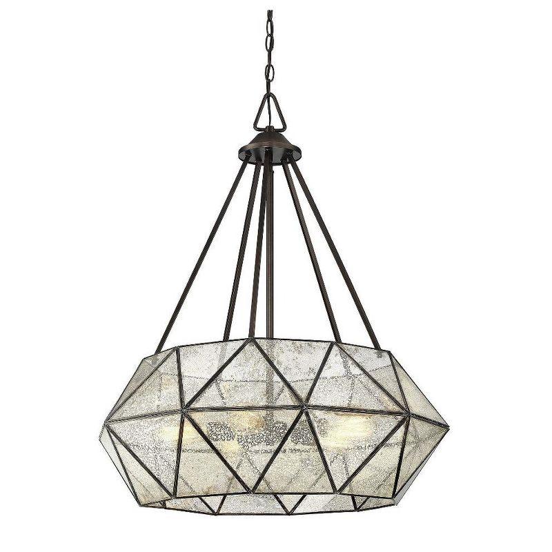 Savoy House Tartan 5 - Light Pendant in  Oiled Burnished Bronze