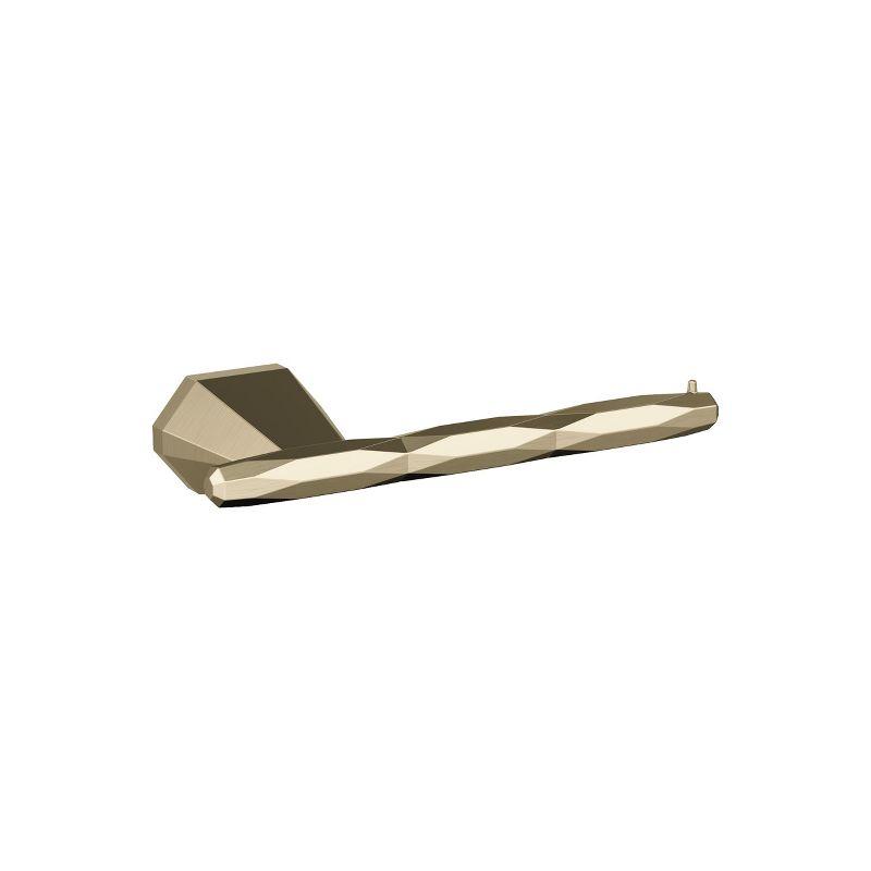 Golden Champagne Single Post Geometric Toilet Paper Holder