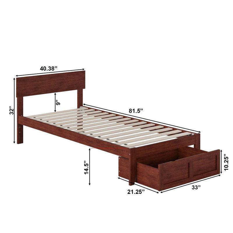 Boston Bed with Foot Drawer - AFI