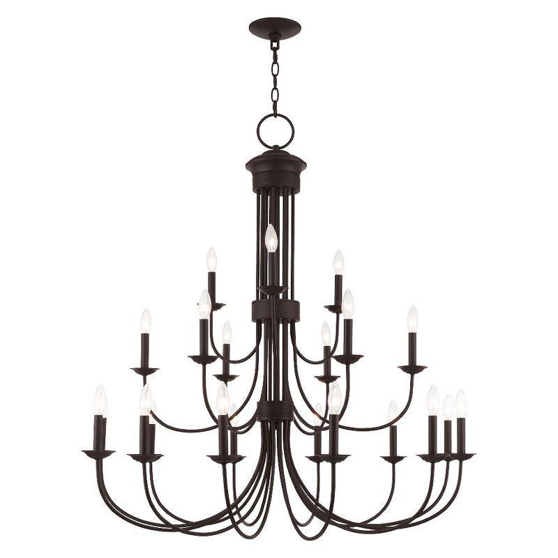 Livex Lighting Estate 21 - Light Chandelier in  Bronze