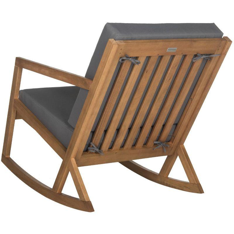 Vernon Rocking Chair Indoor/Outdoor - PAT7013 - Natural/Grey - Safavieh