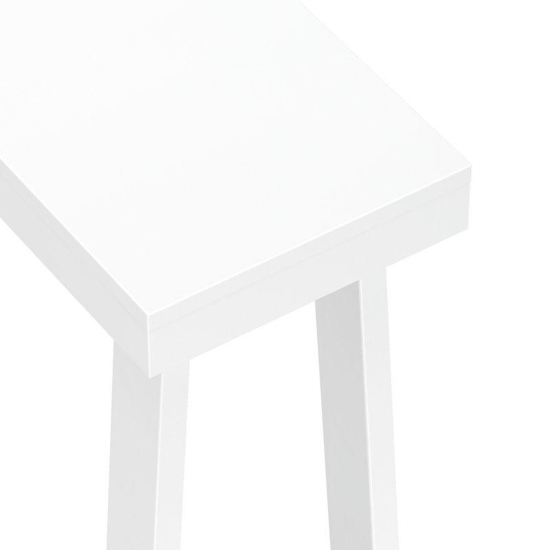 Plank+Beam 36” Solid Wood Console Table, Classic Farmhouse Style Sofa Table, Narrow Entryway Table for Hallway, White