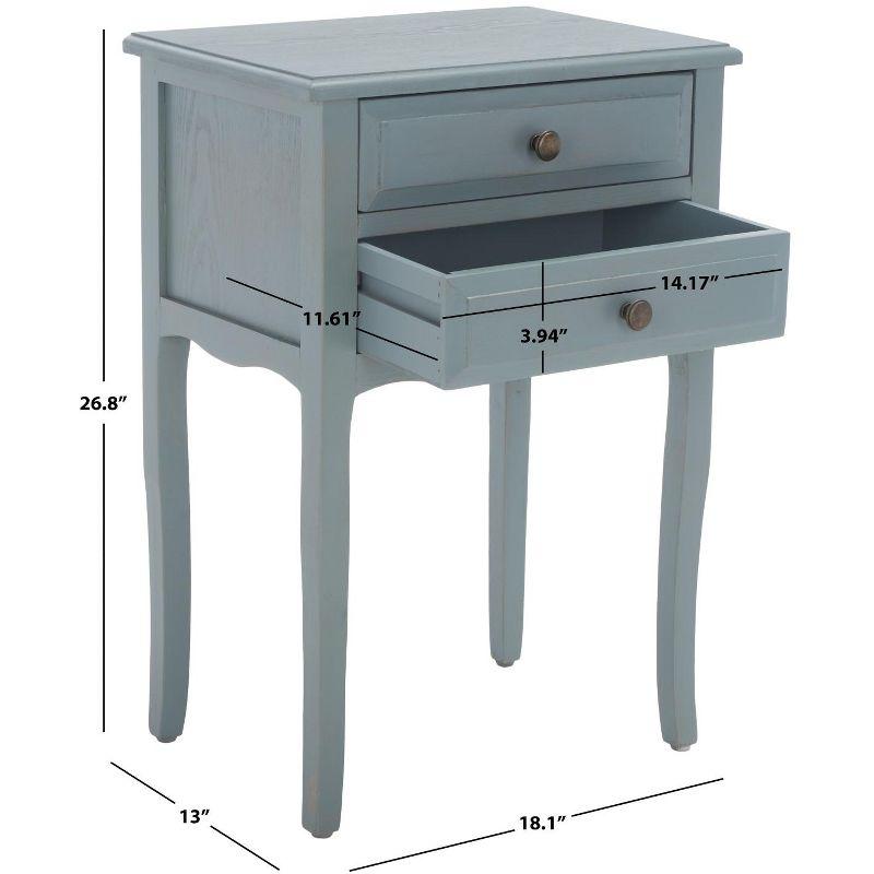 Lori Night Table Barn - AMH6576G - Blue - Safavieh Couture