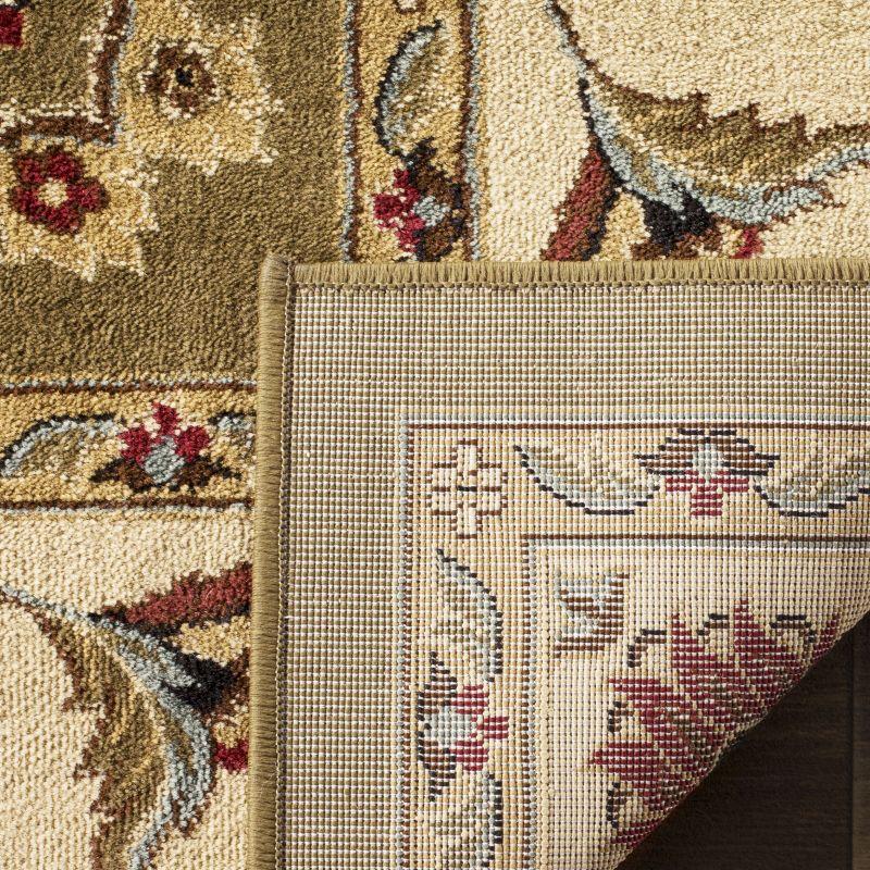 Lyndhurst LNH555 Power Loomed Runner Rug - Green/Ivory - 2'3"x16' - Safavieh