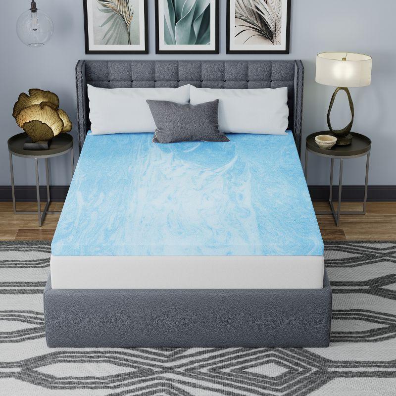 Vibe 3” Gel Swirl Memory Foam Mattress Topper