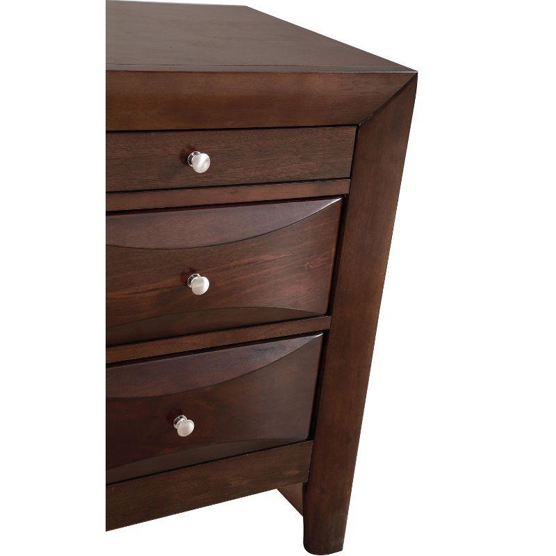 Passion Furniture Marilla 3-Drawer Nightstand (28 in. H x 23 in. W x 17 in. D)