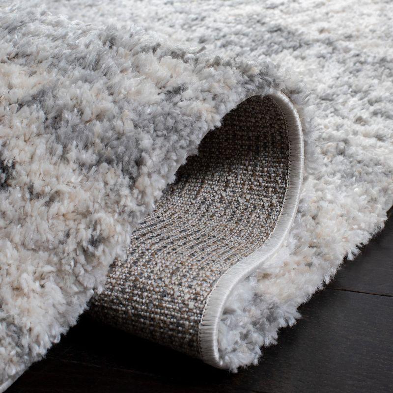 Ivory Soft Square Shag Rug - Easy Care Synthetic 9' x 9'