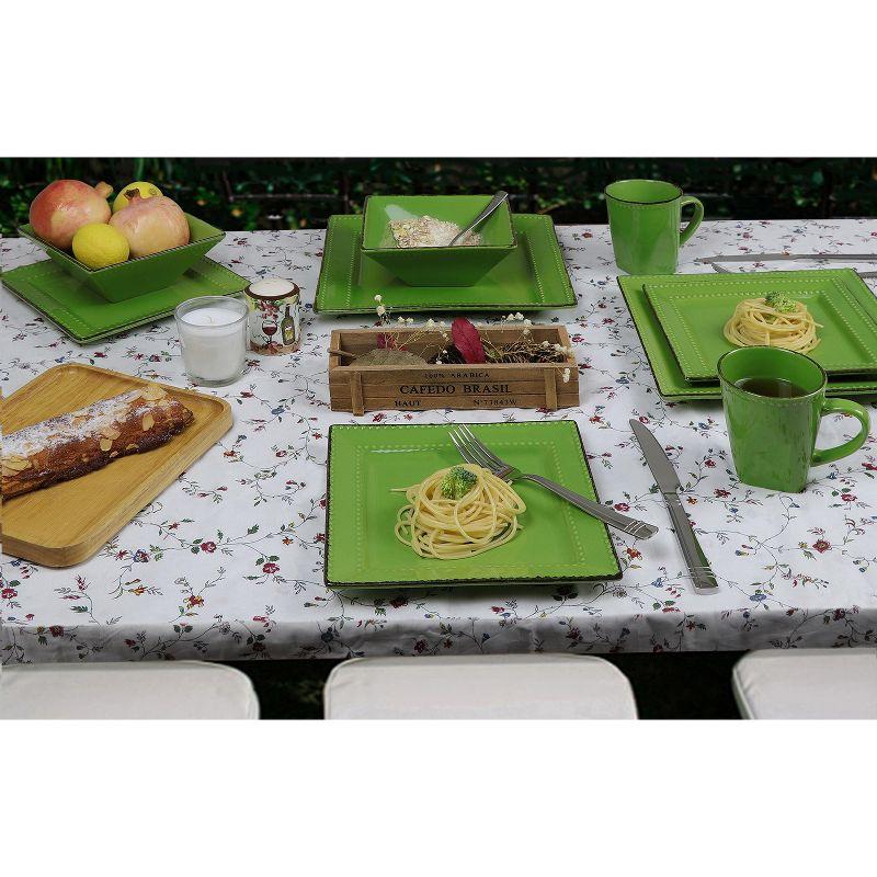 Lorren Home Trends 16 Piece Stoneware Dinnerware Set - Service for 4