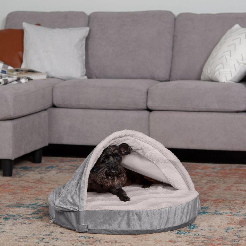 Wave Fur & Velvet Snuggery Memory Top Foam Dog Bed