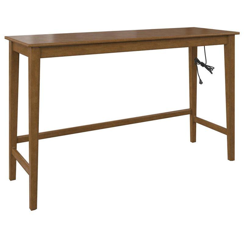 DHP Dallon Sofa Table with 3 Stools and USB Charger