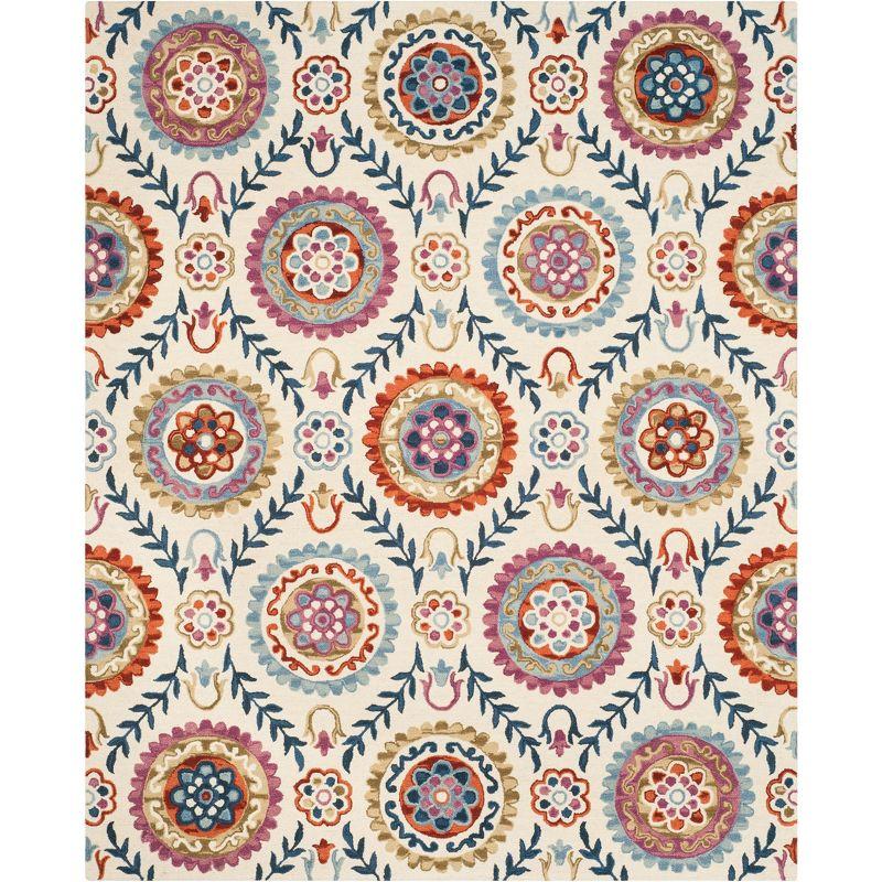 Suzani SZN374 Hand Hooked Area Rug  - Safavieh