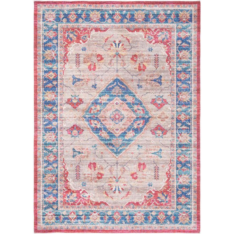 Saffron SFN204 Power Loomed Indoor Area Rug - Rust/Ivory - 5'x8' - Safavieh