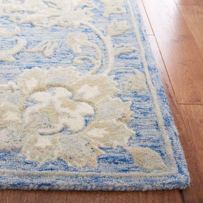 Glamour GLM624 Hand Tufted Indoor Area Rug - Blue/Beige - 6'x6' - Safavieh