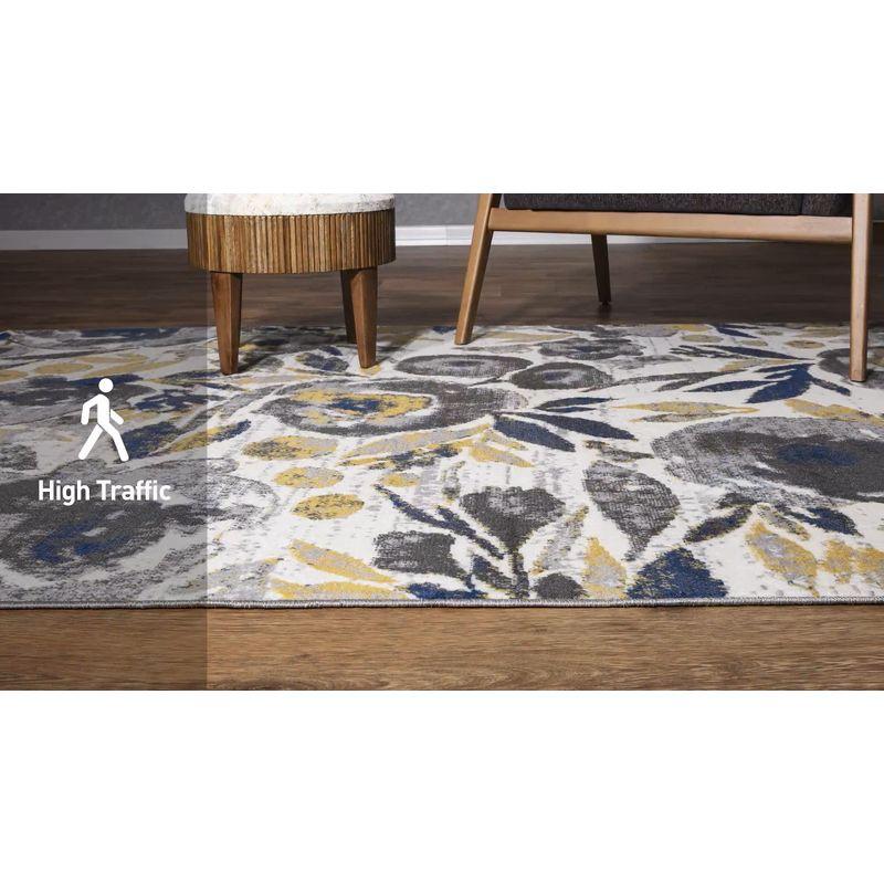 World Rug Gallery Vintage Modern Floral Area Rug