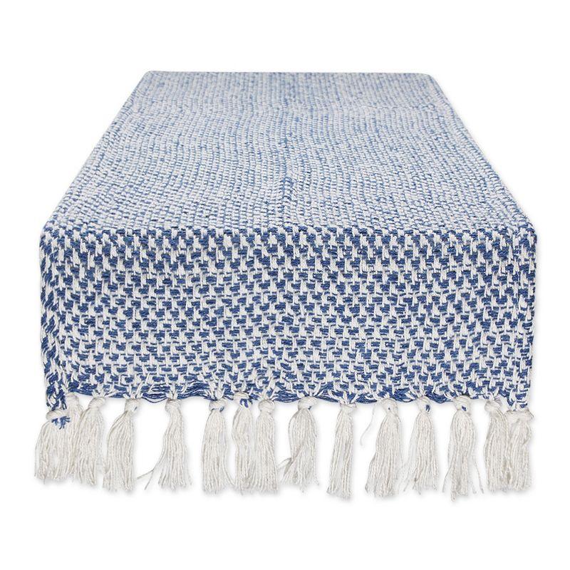 Design Imports  Nautical Blue Woven Table Runner 15X108
