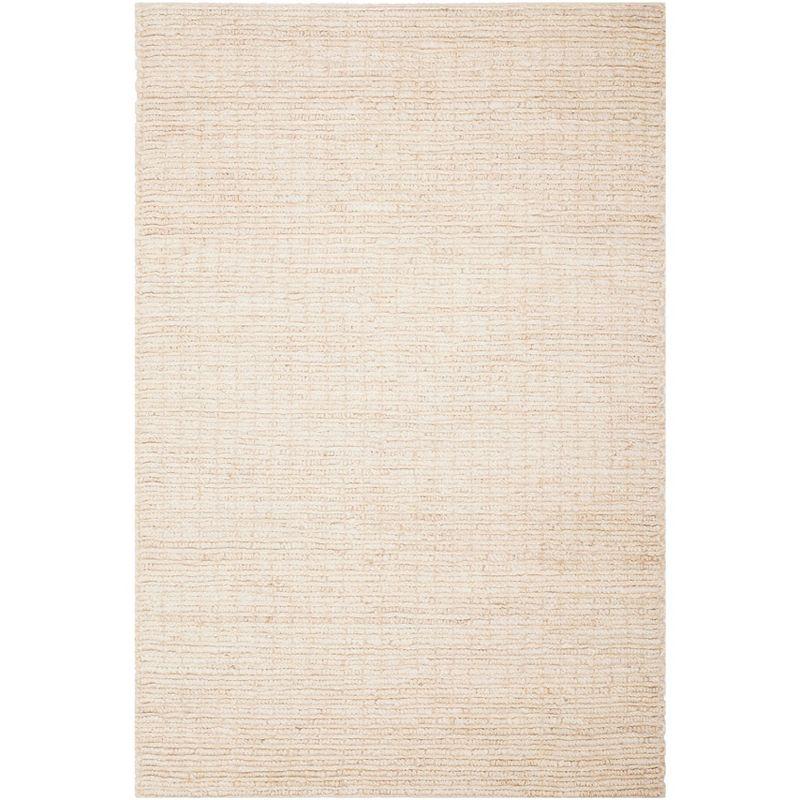 Coastal Charm Ivory Hand-Knotted Jute 4' x 6' Area Rug