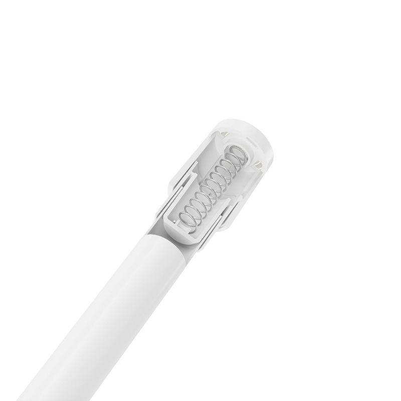 36"-66" Umbra Anywhere Curtain Rod White: Tension Mount, Metal, Smooth Finish, 5-Year Warranty, 15 lb Capacity