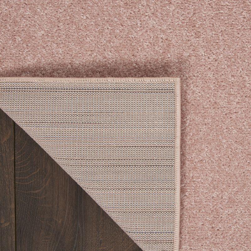 Pink Synthetic Reversible Runner Rug 2'2" x 7'6"