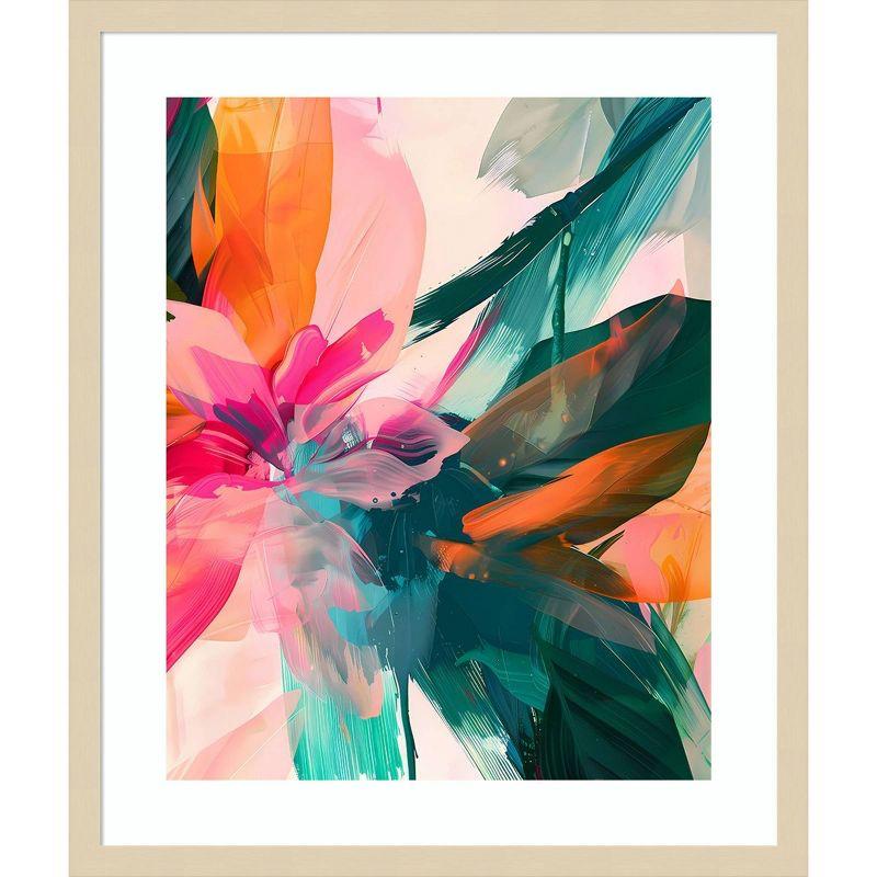 Amanti Art 21"x25" Jumble Jungle by Walker Noble Wood Framed Wall Art Print