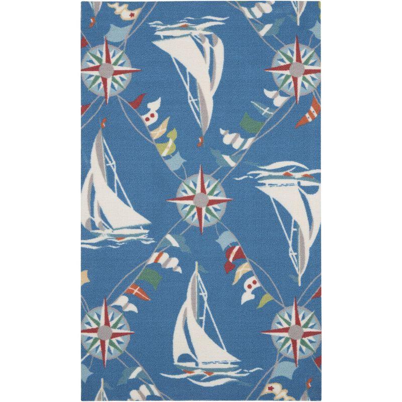Waverly Navy Outdoor Area Rug