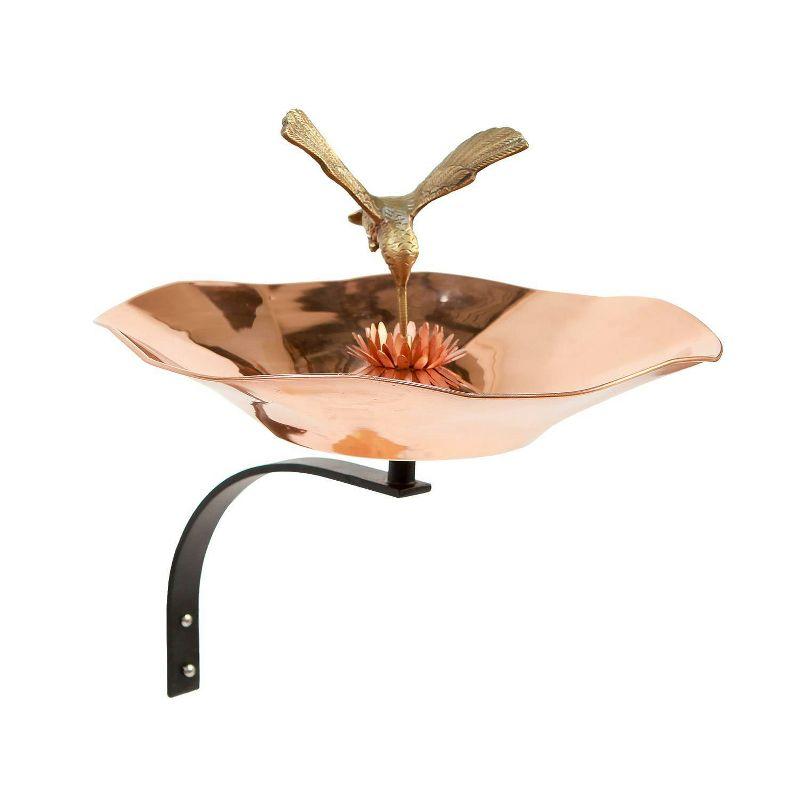 Ophelia & Co. Hummingbird Birdbath with Wall Mount Bracket