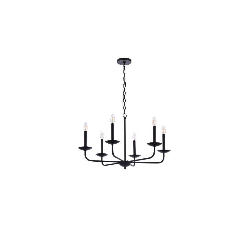 Elegant Lighting Cohen 30 inch pendant in black