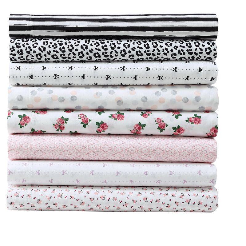 Betsey Johnson Printed Cotton Percale Cotton Sheet Sets