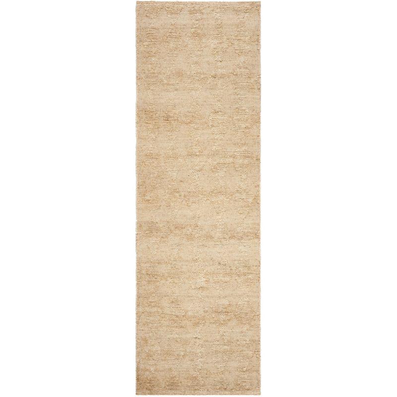 Organic ORG702 Handmade Indoor Runner - Light Beige - 2'6"x8' - Safavieh