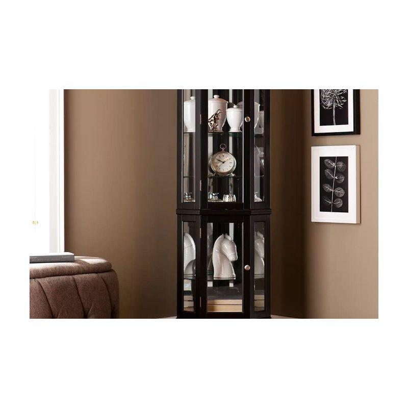 Essex Corner Curio Cabinet - CM0697 - Black - SEI