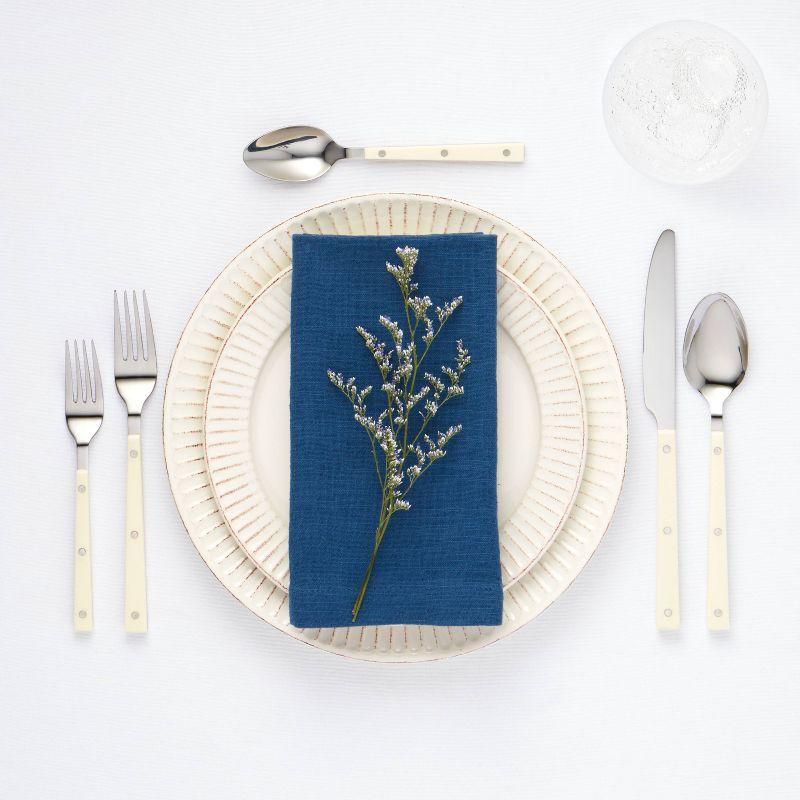 20pc Stainless Steel Burlington Silverware Set Cream - Threshold™: Flatware Set with Forks, Spoons & Knives, Service for 4