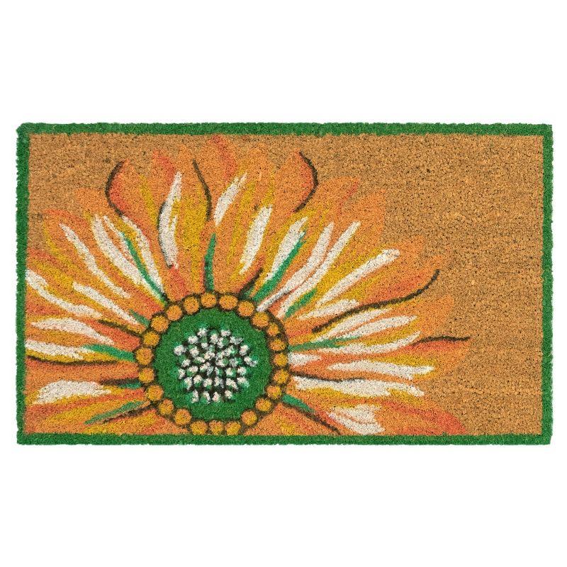 Sunlit Sunflower Coir Outdoor Welcome Mat 36.5" x 24.5"