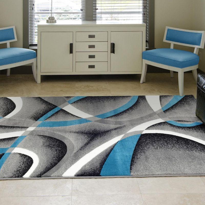 Luxe Weavers Modern Abstract Geometric Area Rug