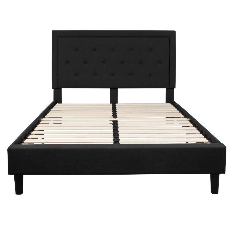 Flash Furniture Roxbury Panel Tufted Upholstered Platform Bed