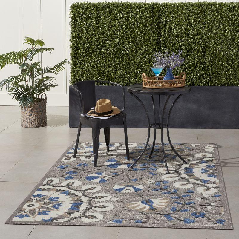 Nourison Aloha Transitional Floral Outdoor Rug