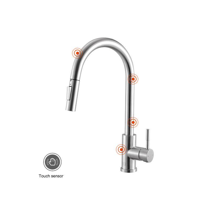 Elegant Lighting Luca Pull Down Spray Touch Kitchen Faucet