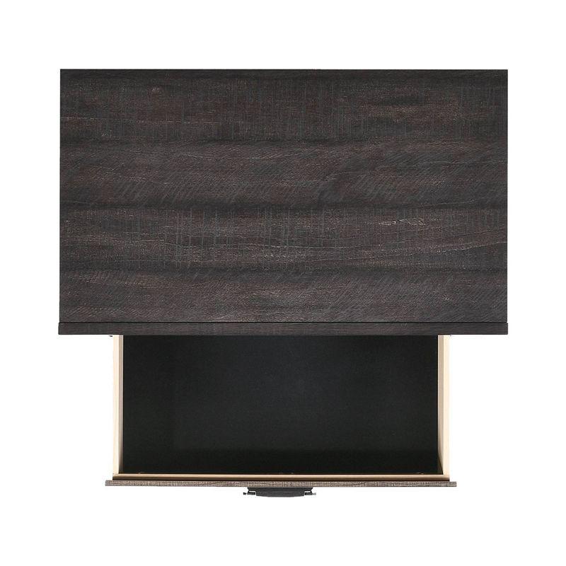 2 Drawer Harrison Nightstand Walnut - Picket House Furnishings: Felt Lined, Dust Proof Layer, Dark Nickel Pulls